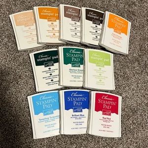 Stampin’ Up! Classic Stampin’ Pad Lot of (11)